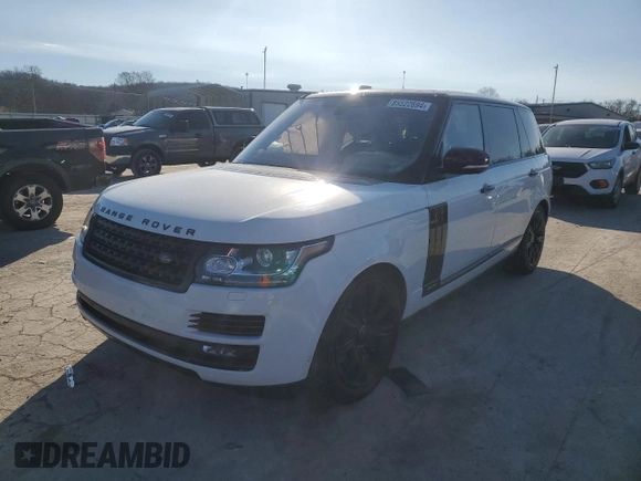 2017 Land Rover Range Rover with VIN SALGS5FE8HA337216, listed as a Copart auction lot 85522694 with 145,269 mi miles and Salvage title. Bid and sale history available at DreamBid. Image 1.