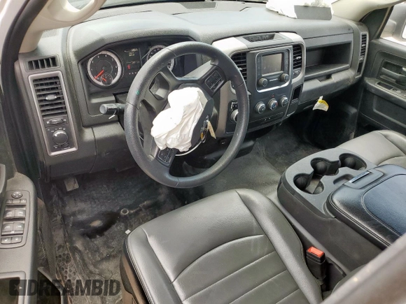 2023 Ram 1500 Tradesman with VIN 1C6RR6FG2PS527080, listed as a Copart auction lot 58242455 with 2,971 mi miles and Salvage title. Bid and sale history available at DreamBid. Image 8.