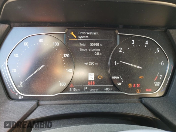 2021 BMW 2 Series 228i xDrive with VIN WBA73AK08M7H54267, listed as a Copart auction lot 72616303 with 55,999 mi miles. Bid and sale history available at carsss.com. Image 9.