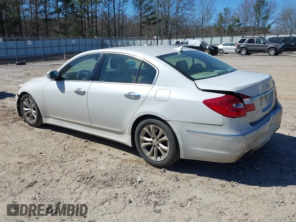 2012 Hyundai Genesis 3.8L z VIN KMHGC4DD1CU158141, wystawiony jako IAAI lot #41701051 z przebiegiem 189 981 mil mil oraz . Historia ofert i sprzedaży dostępna na DreamBid. Obrazek 3.