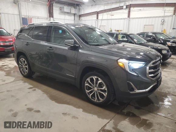 2020 GMC Terrain SLT with VIN 3GKALVEX0LL131679, listed as a Copart auction lot 53706415 with 105,057 mi miles and Salvage Title. Bid and sale history available at carsss.com. Image 4.