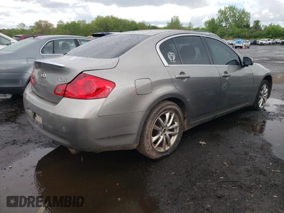 2007 Infiniti G35 G35x with VIN JNKBV61FX7M801312, listed as a Copart auction lot 55379815 with 152,316 mi miles and Salvage Title. Bid and sale history available at DreamBid. Image 3.