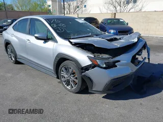 2022 Subaru WRX with VIN JF1VBAA60N9025577, listed as a IAAI auction lot 41531927 with 21,065 mi miles. Bid and sale history available at carsss.com. Image 1.