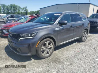 2023 Kia Sorento SX Prestige with VIN KNDRMDLH8P5210542, listed as a Copart auction lot 57473485 with 15,495 mi miles and Salvage title. Bid and sale history available at DreamBid. Image 1.