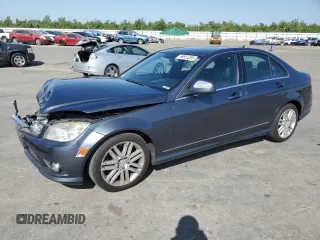 2008 Mercedes-Benz C 300 Sport with VIN WDDGF54X38F128877, listed as a Copart auction lot 59931295 with 190,383 mi miles and Salvage title. Bid and sale history available at DreamBid. Image 1.