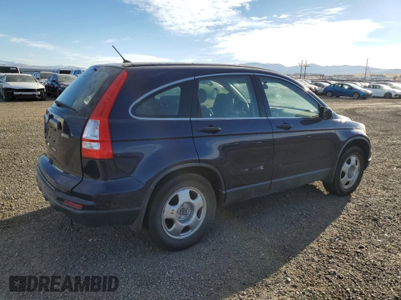 2011 Honda CR-V LX with VIN JHLRE4H35BC018352, listed as a Copart auction lot 85456544 with 106,939 mi miles and Salvage Title. Bid and sale history available at carsss.com. Image 3.