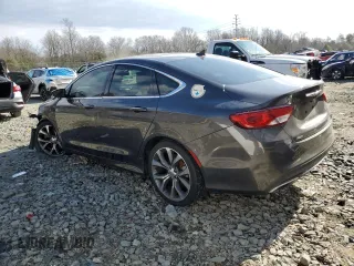 2016 Chrysler 200 C with VIN 1C3CCCEG2GN174911, listed as a Copart auction lot 46882995 with 113,897 mi miles and Salvage Title. Bid and sale history available at carsss.com. Image 2.