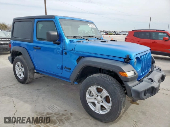 2021 Jeep Wrangler Sport S with VIN 1C4GJXAN0MW790739, listed as a Copart auction lot 47780115 with Not Provided miles and Salvage Title. Bid and sale history available at DreamBid. Image 4.