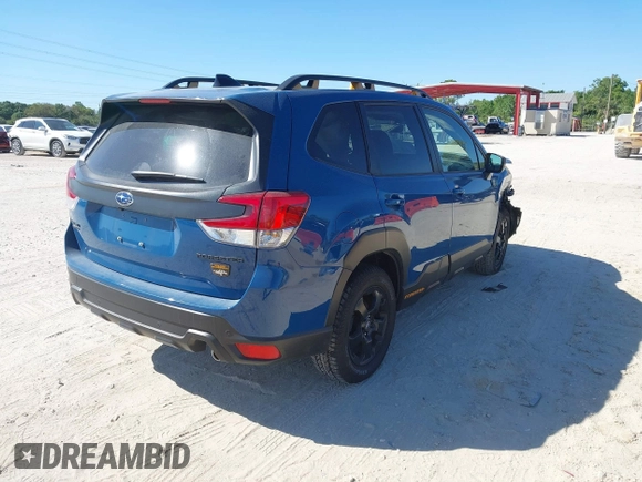2024 Subaru Forester Wilderness with VIN JF2SKAJC3RH504740, listed as a IAAI auction lot 41822589 with 6,582 mi miles. Bid and sale history available at carsss.com. Image 4.