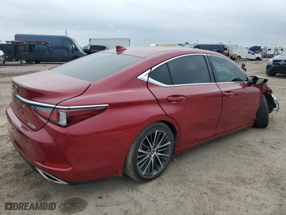 2022 Lexus ES with VIN 58AEZ1B13NU122203, listed as a Copart auction lot 50375985 with 7,127 mi miles and Salvage Title. Bid and sale history available at carsss.com. Image 3.