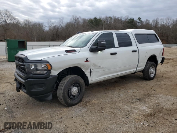 2024 Ram 2500 Tradesman with VIN 3C6UR5CL2RG368092, listed as a Copart auction lot 47011285 with 7,102 mi miles and Salvage title. Bid and sale history available at DreamBid. Image 1.