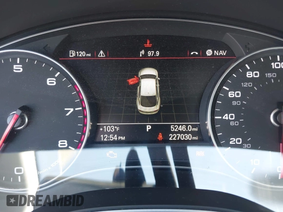 2012 Audi A7 Prestige with VIN WAU2GAFCXCN152061, listed as a IAAI auction lot 42292222 with 227,030 mi miles and . Bid and sale history available at DreamBid. Image 7.