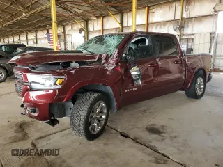 2022 Ram 1500 Laramie with VIN 1C6SRFJT8NN455187, listed as a Copart auction lot 55427395 with 41,179 mi miles and Salvage title. Bid and sale history available at DreamBid. Image 1.