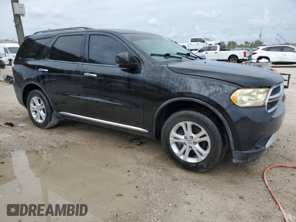 2013 Dodge Durango Crew with VIN 1C4RDHDG6DC657438, listed as a Copart auction lot 62883675 with 129,500 mi miles and Clean title. Bid and sale history available at DreamBid. Image 4.