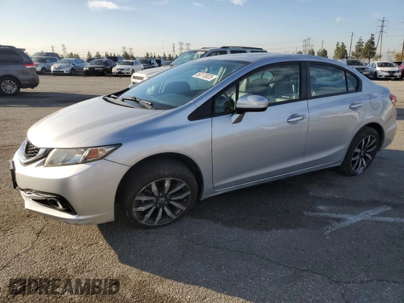 2014 Honda Civic Sedan EX-L with VIN 19XFB2F92EE242101, listed as a Copart auction lot 50170025 with 59,023 mi miles and Salvage Title. Bid and sale history available at carsss.com. Image 1.