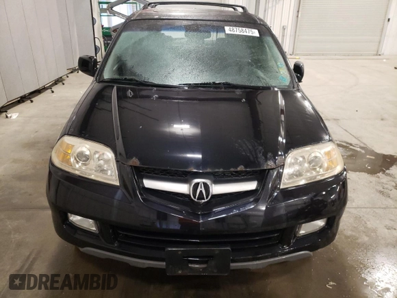 2005 Acura MDX Touring with VIN 2HNYD18705H552349, listed as a Copart auction lot 48758475 with 223,091 mi miles and Salvage title. Bid and sale history available at DreamBid. Image 5.