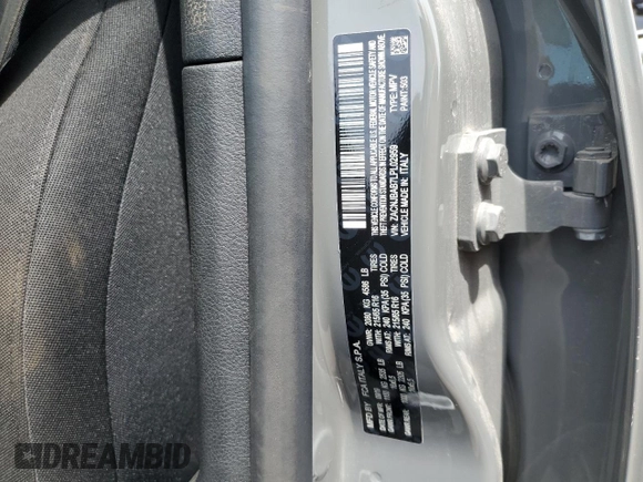 2020 Jeep Renegade Sport with VIN ZACNJBAB7LPL02959, listed as a Copart auction lot 59115815 with 74,307 mi miles and Salvage title. Bid and sale history available at DreamBid. Image 13.
