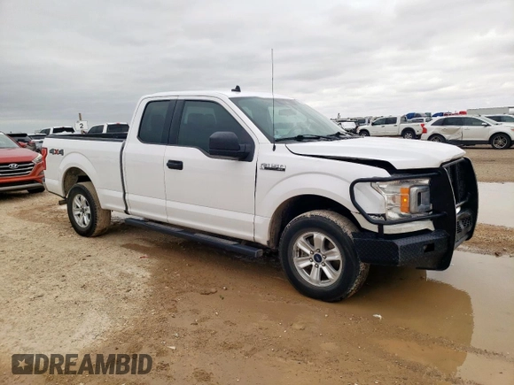 2019 Ford F-150 XL with VIN 1FTEX1EB0KKE69405, listed as a Copart auction lot 59414245 with 88,224 mi miles and Salvage title. Bid and sale history available at DreamBid. Image 4.