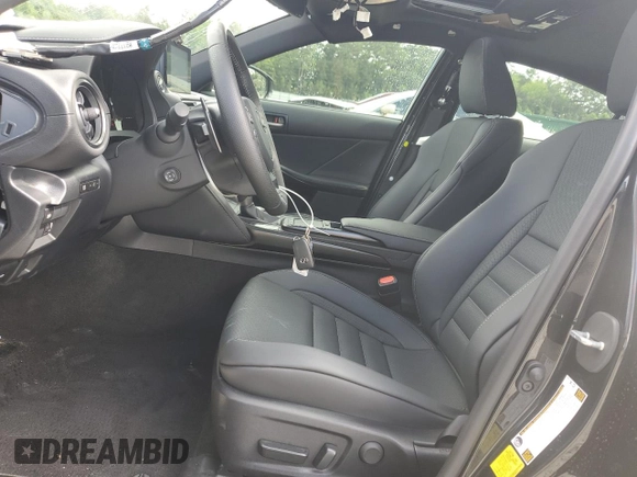 2024 Lexus IS 350 F Sport with VIN JTHGZ1B25R5080788, listed as a Copart auction lot 58954675 with 8,686 mi miles and Salvage title. Bid and sale history available at DreamBid. Image 7.