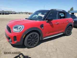 2022 MINI Countryman Oxford Edition with VIN WMZ43BR02N3N27356, listed as a Copart auction lot 52978185 with 86,591 mi miles and Salvage title. Bid and sale history available at DreamBid. Image 1.
