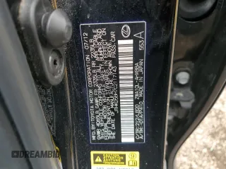 2012 Lexus CT 200h with VIN JTHKD5BH7C2117143, listed as a Copart auction lot 59111325 with 93,247 mi miles and Salvage title. Bid and sale history available at DreamBid. Image 12.