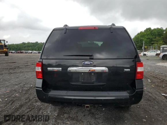 2011 Ford Expedition Limited with VIN 1FMJU2A57BEF27596, listed as a Copart auction lot 60077875 with 198,459 mi miles and Salvage title. Bid and sale history available at DreamBid. Image 6.