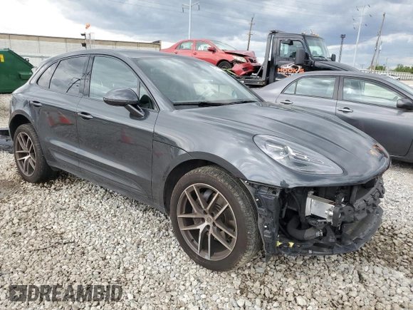 2023 Porsche Macan with VIN WP1AA2A51PLB20629, listed as a Copart auction lot 57817735 with 19,954 mi miles and Salvage title. Bid and sale history available at DreamBid. Image 4.