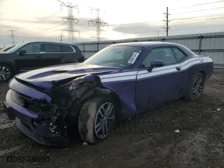 2019 Dodge Challenger SXT with VIN 2C3CDZGG7KH575000, listed as a Copart auction lot 86601244 with 90,444 mi miles and Salvage Title. Bid and sale history available at carsss.com. Image 1.