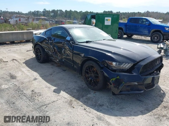 2017 Ford Mustang EcoBoost with VIN 1FA6P8TH9H5259449, listed as a IAAI auction lot 41820818 with 1 mi miles. Bid and sale history available at carsss.com. Image 1.