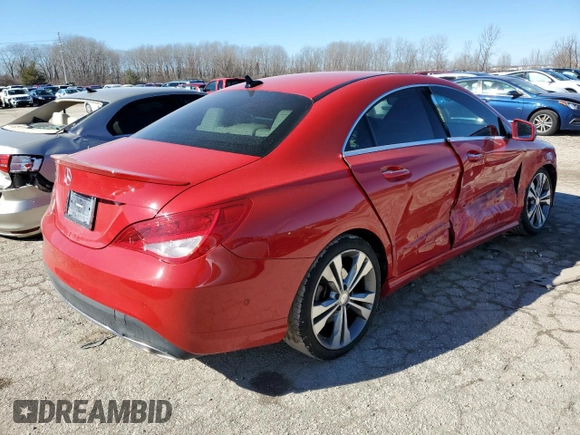 2017 Mercedes-Benz CLA with VIN WDDSJ4EB6HN436864, listed as a Copart auction lot 40863233 with 99,349 mi miles. Bid and sale history available at carsss.com. Image 3.