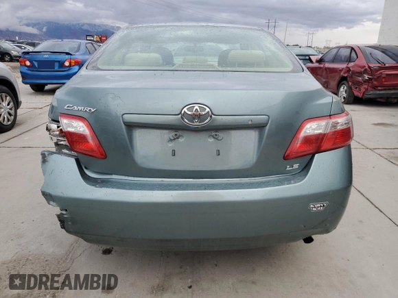 2007 Toyota Camry CE with VIN JTNBE46K273075698, listed as a Copart auction lot 51086285 with 183,237 mi miles and Salvage Title. Bid and sale history available at DreamBid. Image 6.
