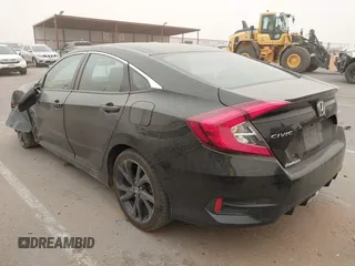 2019 Honda Civic Sedan Sport with VIN 19XFC2F85KE007482, listed as a IAAI auction lot 41545624 with 86,327 mi miles. Bid and sale history available at carsss.com. Image 3.