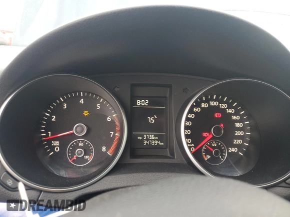2010 Volkswagen Golf with VIN WVWAA7AJ5AW241990, listed as a Copart auction lot 53784235 with 347,394 mi miles and Salvage title. Bid and sale history available at DreamBid. Image 9.