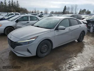 2021 Hyundai Elantra SEL with VIN KMHLM4AG9MU197393, listed as a Copart auction lot 46653655 with 155,067 mi miles and Salvage Title. Bid and sale history available at carsss.com. Image 1.