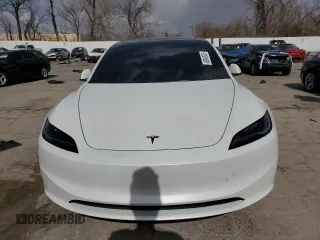 2025 Tesla Model 3 Long Range with VIN 5YJ3E1EB9SF902505, listed as a Copart auction lot 49849535 with 1,977 mi miles and Salvage Title. Bid and sale history available at DreamBid. Image 5.