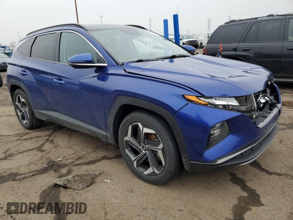 2022 Hyundai Tucson Limited with VIN 5NMJE3AE4NH075714, listed as a Copart auction lot 85157594 with 112,081 mi miles and Salvage Title. Bid and sale history available at carsss.com. Image 4.
