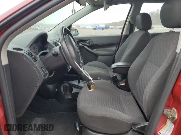 2005 Ford Focus S with VIN 3FAFP37N55R136243, listed as a Copart auction lot 49668445 with 144,211 mi miles and Salvage Title. Bid and sale history available at carsss.com. Image 7.