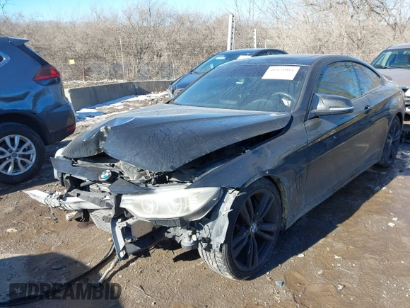 2014 BMW 4 Series 435i with VIN WBA3R1C53EK190482, listed as a IAAI auction lot 41421081 with 118,383 mi miles and . Bid and sale history available at carsss.com. Image 17.