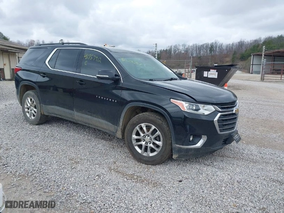 2019 Chevrolet Traverse LT Cloth with VIN 1GNEVGKW9KJ116173, listed as a IAAI auction lot 41757912 with 134,166 mi miles. Bid and sale history available at carsss.com. Image 1.