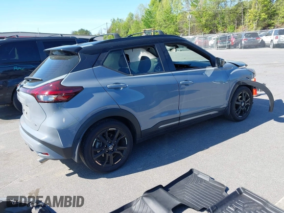 2021 Nissan Kicks SR with VIN 3N1CP5DV0ML510825, listed as a IAAI auction lot 42061813 with 40,120 mi miles and . Bid and sale history available at DreamBid. Image 4.