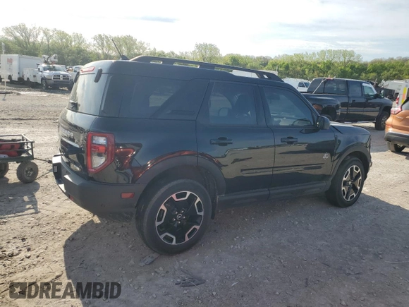 2023 Ford Bronco Sport Outer Banks z VIN 3FMCR9C69PRD88942, wystawiony jako Copart lot #53879305 z przebiegiem 15 590 mil mil oraz Szkoda całkowita • Salvage title. Historia ofert i sprzedaży dostępna na DreamBid. Obrazek 3.
