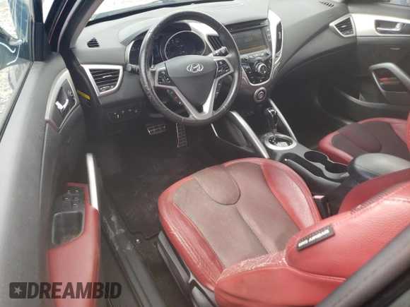 2012 Hyundai Veloster w/Red Int with VIN KMHTC6AD6CU026250, listed as a Copart auction lot 73139464 with 215,374 mi miles and Clean title. Bid and sale history available at DreamBid. Image 8.