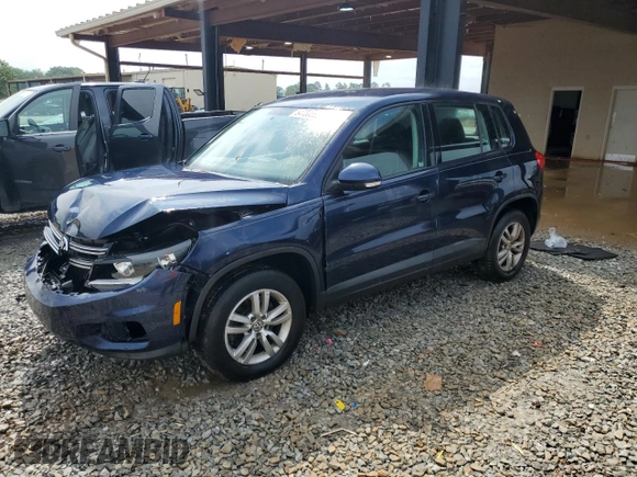2013 Volkswagen Tiguan S with VIN WVGAV3AX6DW621714, listed as a Copart auction lot 54730565 with 121,257 mi miles and Salvage title. Bid and sale history available at DreamBid. Image 1.