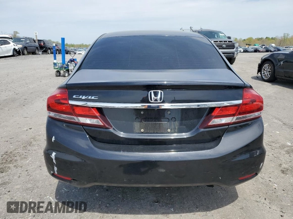 2015 Honda Civic Sedan LX with VIN 19XFB2F51FE044088, listed as a Copart auction lot 53043375 with 113,393 mi miles and Salvage Title. Bid and sale history available at carsss.com. Image 6.