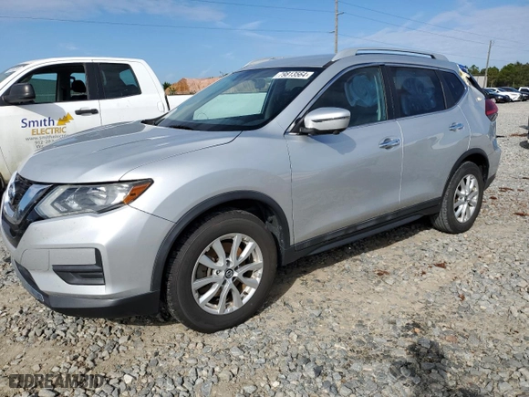 2017 Nissan Rogue SV with VIN 5N1AT2MN0HC822428, listed as a Copart auction lot 79813564 with 139144 miles and Salvage Title. Bid and sale history available at carsss.com. Image 1.
