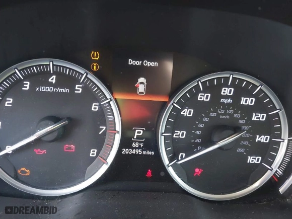 2014 Acura MDX Tech Pkg with VIN 5FRYD3H49EB015233, listed as a IAAI auction lot 41713912 with 203,495 mi miles. Bid and sale history available at carsss.com. Image 7.