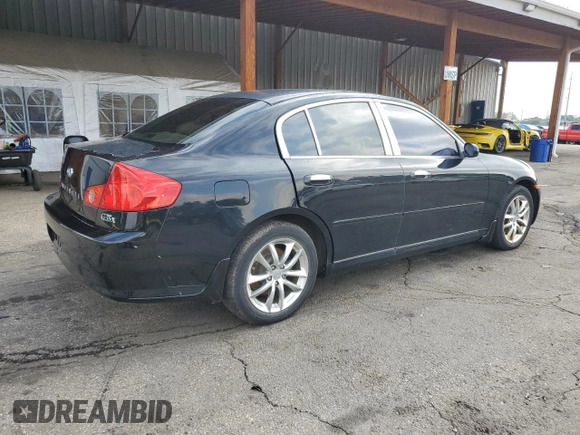 2006 Infiniti G35 z VIN JNKCV51F96M612907, wystawiony jako Copart lot #60003065 z przebiegiem 163 920 mil mil oraz Czysty tytuł • Clean title. Historia ofert i sprzedaży dostępna na DreamBid. Obrazek 3.