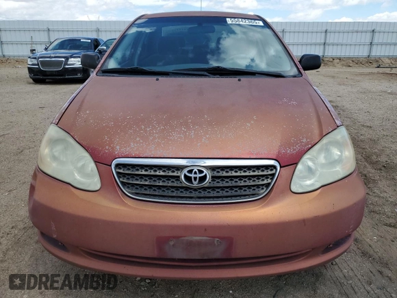 2005 Toyota Corolla CE with VIN 1NXBR32E65Z466021, listed as a Copart auction lot 55842365 with 299,999 mi miles and Clean Title. Bid and sale history available at DreamBid. Image 5.