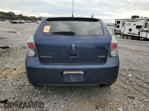 2009 Pontiac Vibe w/1SB with VIN 5Y2SP67029Z450755, listed as a Copart auction lot 70030424 with 0 mi miles and Non Repairable. Bid and sale history available at carsss.com. Image 6.