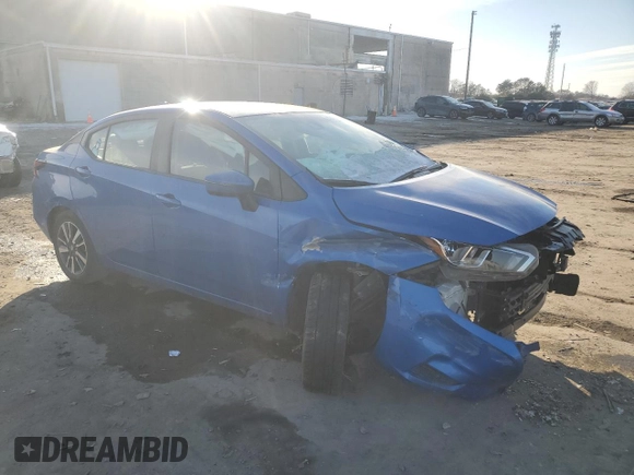 2021 Nissan Versa SV with VIN 3N1CN8EV6ML843925, listed as a Copart auction lot 42433545 with 108,224 mi miles and Salvage Title. Bid and sale history available at DreamBid. Image 4.